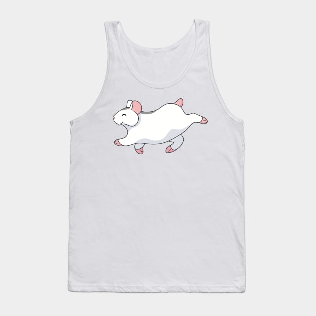 White Hamster Tank Top by DeguArts